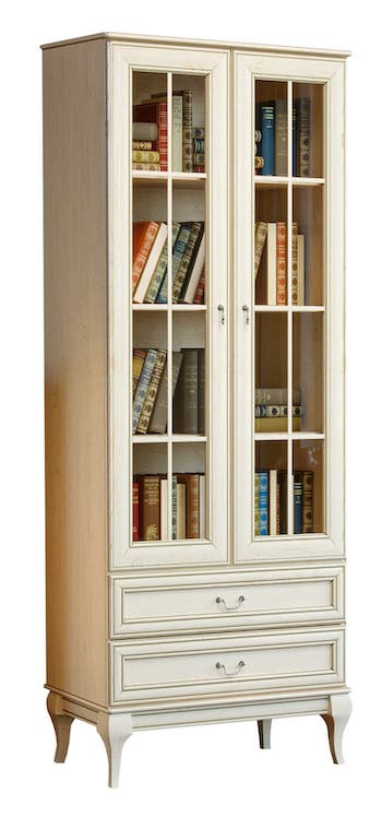 Шкафы книжные с дверцами